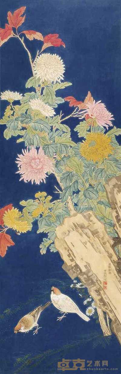 邢一峰 居家欢乐 镜心 97×32cm